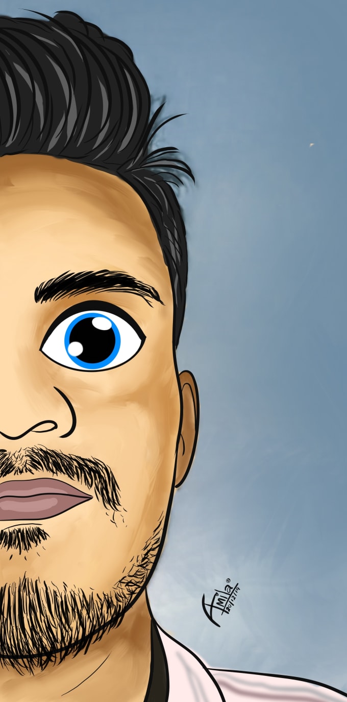 Gig Preview - Cartoon yourself with your photo in 12 hours