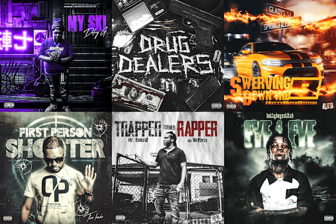 Gig Preview - Create sick cover art for your rap album, song or mixtape