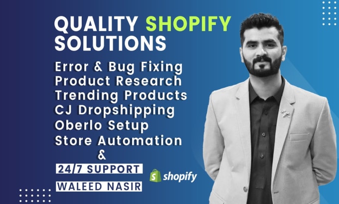 Gig Preview - Build shopify dropshipping store or design shopify website