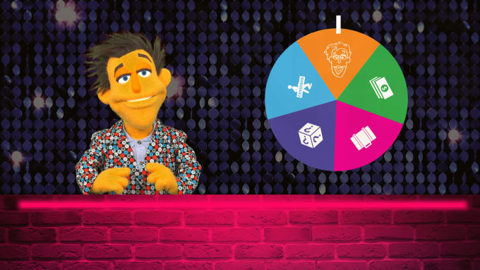 Gig Preview - Make you a personalized game show video with a puppet