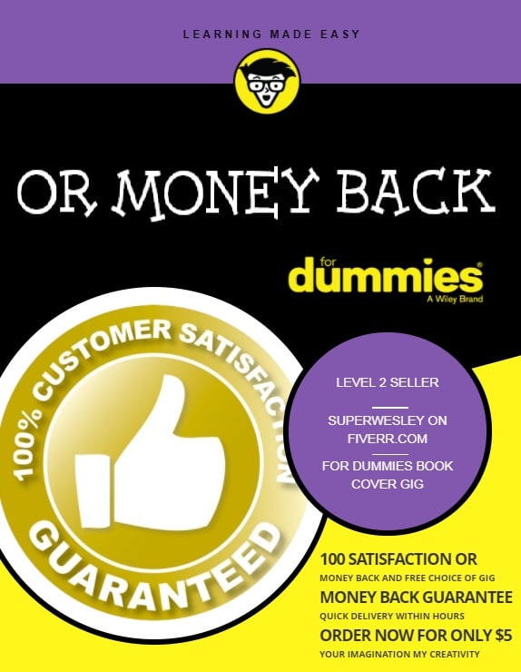 Make You A Custom For Dummies Book Cover With Your Custom Message New