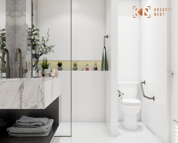 Gig Preview - Do architectural interior design for your bathroom