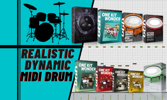 Gig Preview - Create realistic midi drums for prog, metal, djent and rock