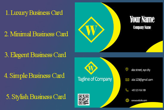 5 in 1 Vertical Luxury Business Card