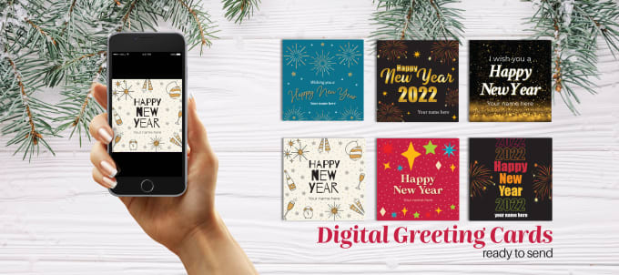 Gig Preview - Create a customized digital greeting cards and invitations