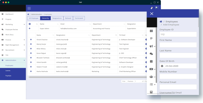 Gig Preview - Provide hrms, payroll, recruitment,  attendance management system