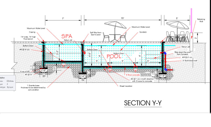 Gig Preview - Detailed swimming pool design