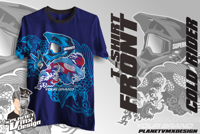 Gig Preview - Create design tshirt and apparel vector helmet japan art