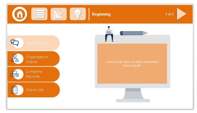 Gig Preview - Design your e learning course in articulate storyline