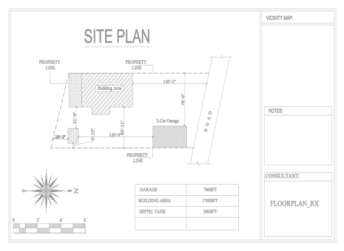 Gig Preview - Make site plan plot plan vicinity map for city permit