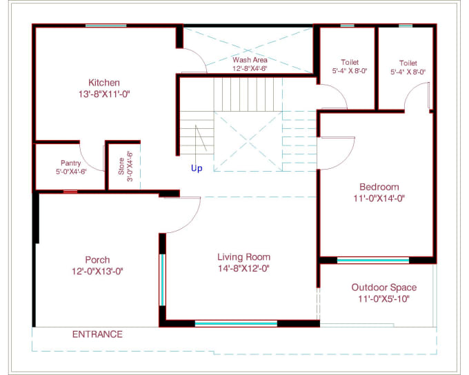 Gig Preview - Redraw 2d floor plan for real estate agent, etc in 24 hours