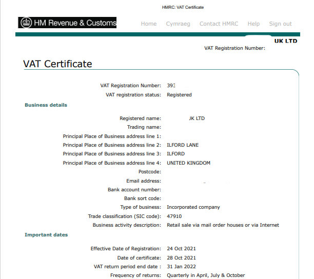 hmrc vat contact address