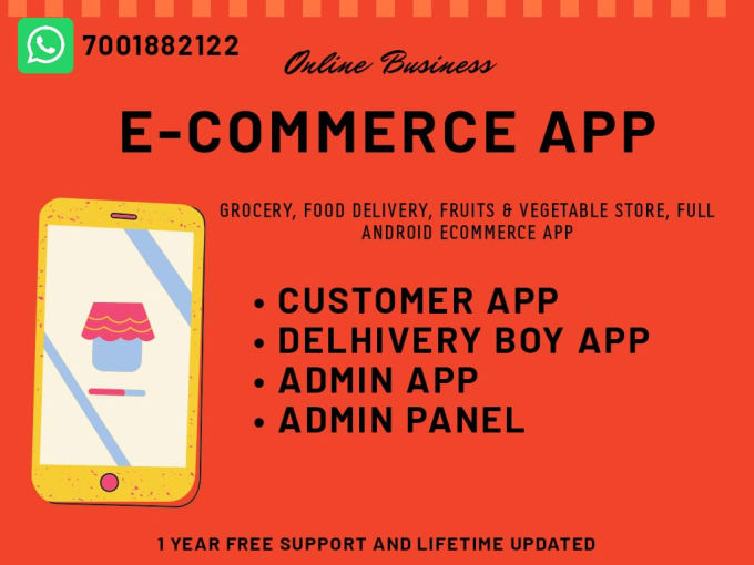 Gig Preview - Grocery ecommerce app full system