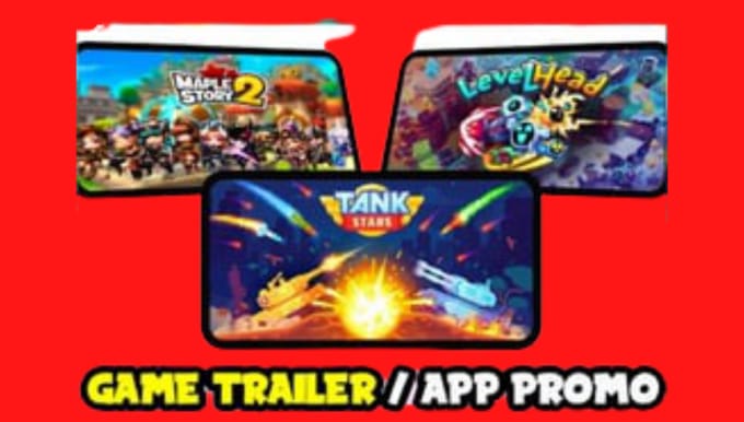 Gig Preview - Game trailer, trailer, movie trailer, cinematic game trailer, app trailer