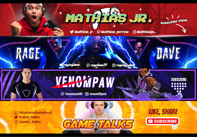 Gig Preview - Design stand out channel youtube banner