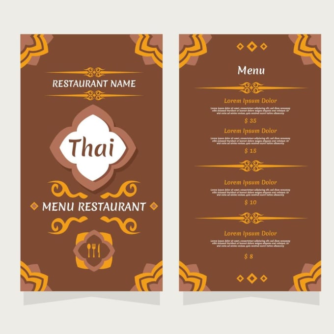 24 Best menu cards Services To Buy Online | Fiverr