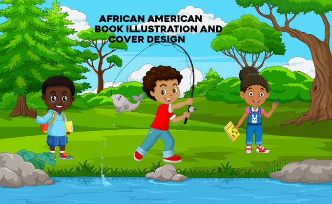 Gig Preview - Do african american children story book illustration and story book illustrator