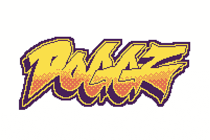 Gig Preview - Do a pixel art typeface graffiti