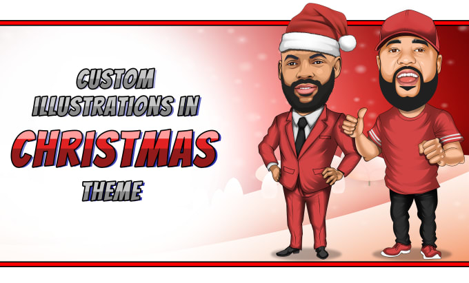 Gig Preview - Draw custom christmas illustrations