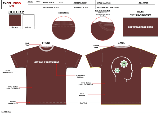 Gig Preview - Do new technical tech pack, mock up and garments design