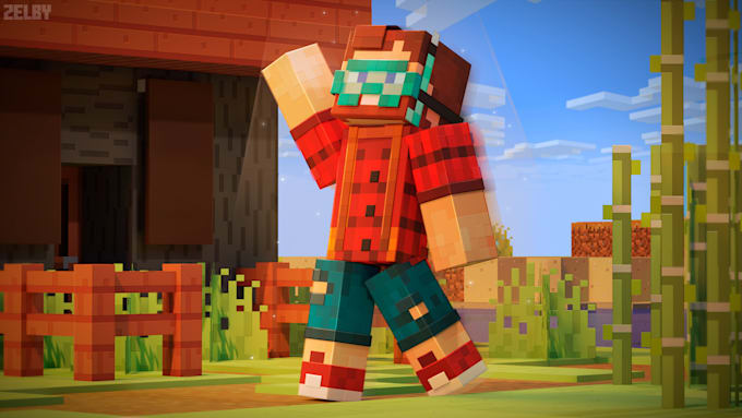 Bestseller - make a minecraft art work with your skin and idea