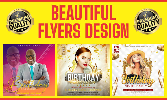 Gig Preview - Design beautiful birthday flyer or any event flyer