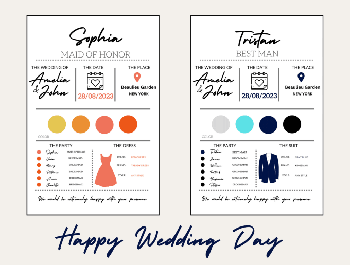 Gig Preview - Give bridesmaid proposal card, maid of honor, best man fully editable in canva