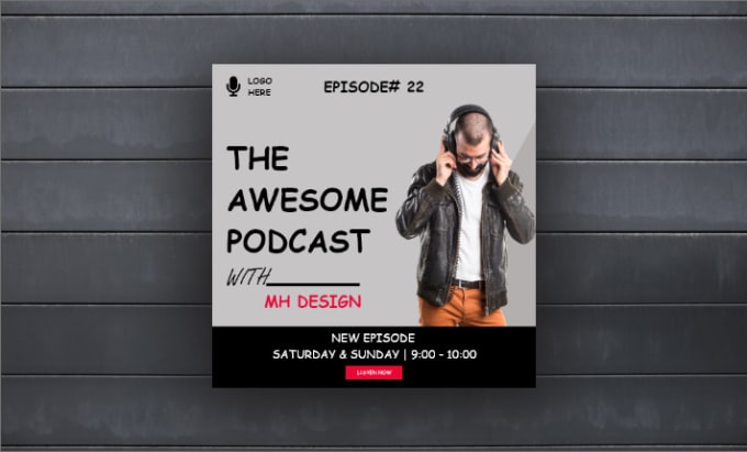 Gig Preview - Design elegant art work for your podcast cover