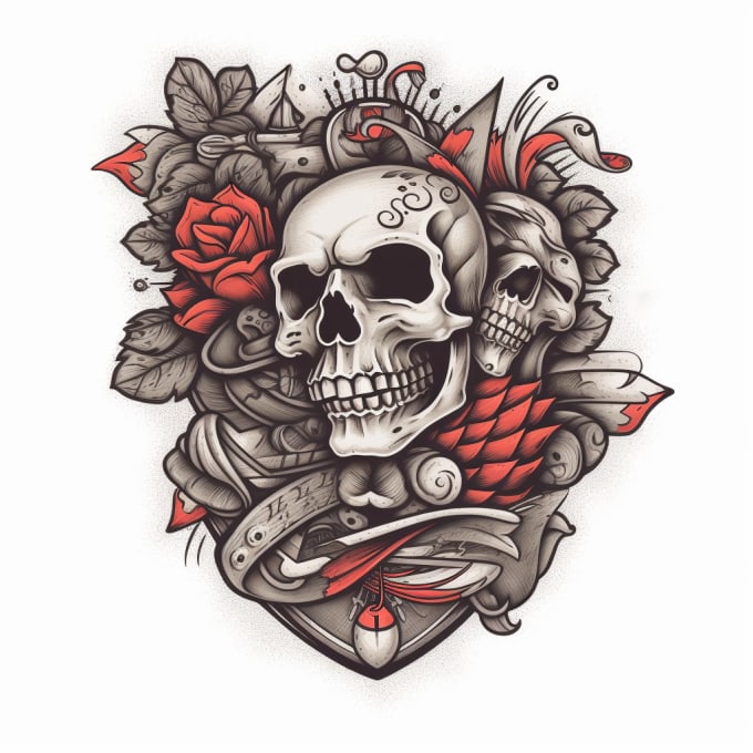 Bestseller - draw a hand drawn custom tattoo design for you