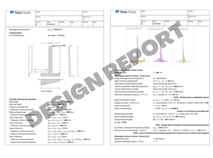 Gig Preview - Analyze and design concrete, cmu and gabion retaining walls