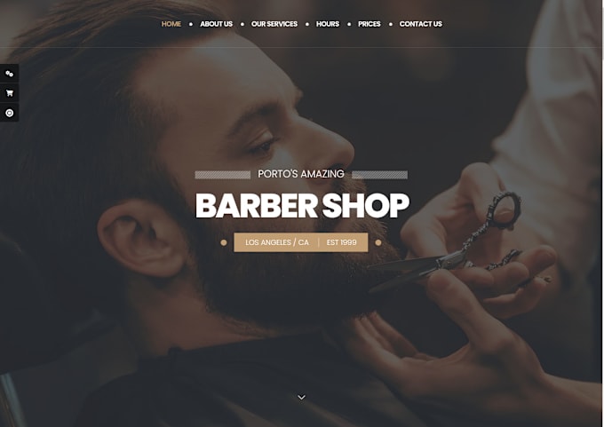 Gig Preview - Create a website for your barber shop and beauty saloon