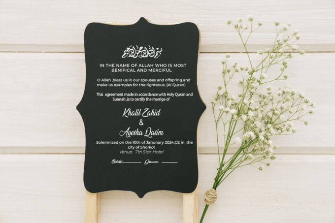 Gig Preview - Design wedding card for your special day