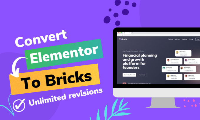 Gig Preview - Convert elementor website to bricks website