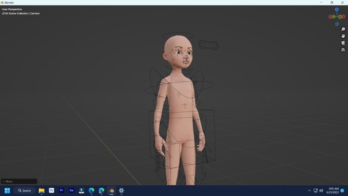 Gig Preview - Rig 3d model in blender for animation and game engines