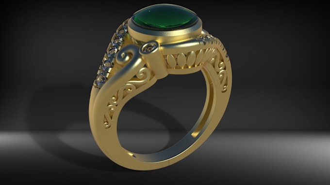 Gig Preview - Stunning 3d jewelry design for printing