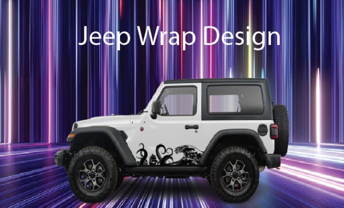 Gig Preview - Design jeep wrap, car wrap, vehicle wrap, food truck wrap