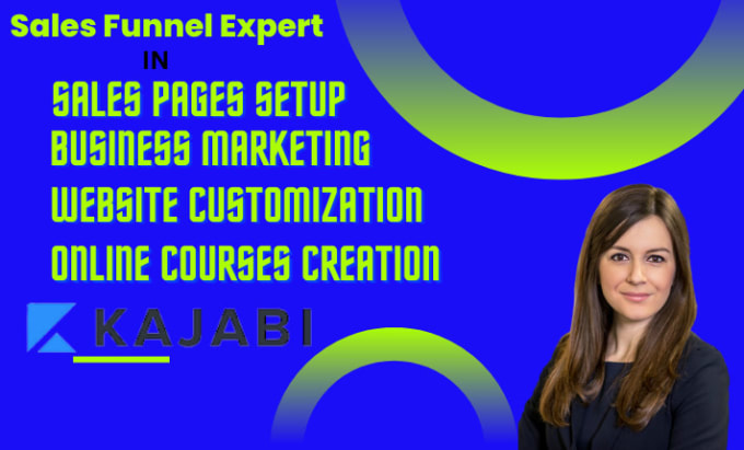 Gig Preview - Design kajabi online course kajabi sales funnel kajabi website sales page