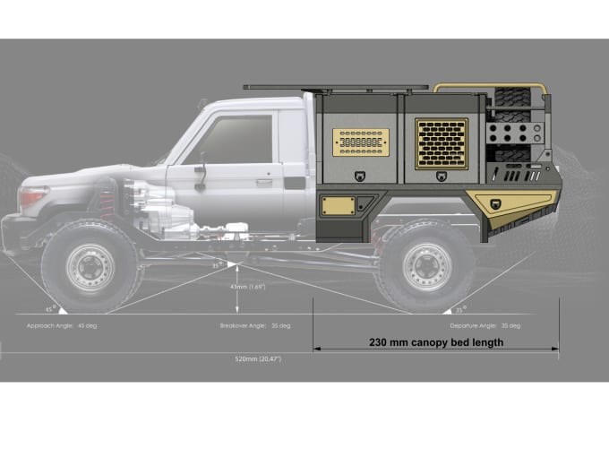 Gig Preview - Do scale rc off road canopy 3d printing design