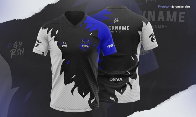 Design esports jersey in 24hours by Lm22design