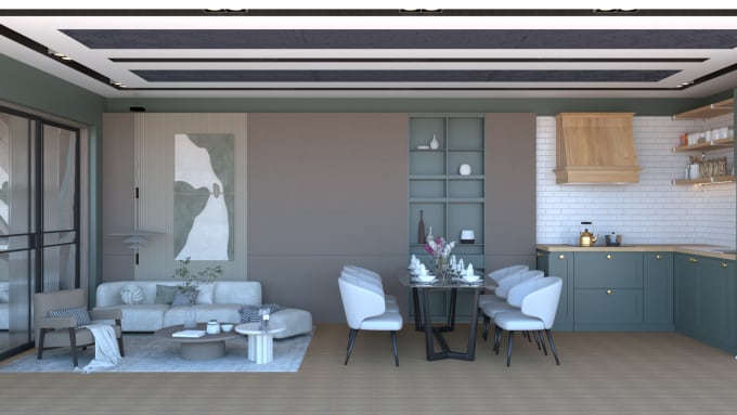 Gig Preview - Do 3d interior design and render with fast delivery