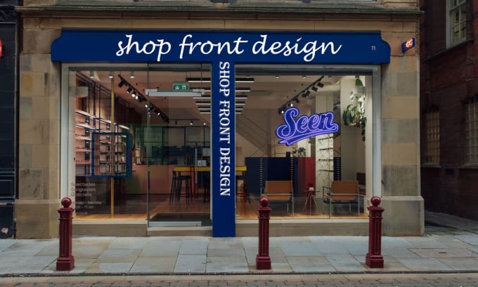 LV Front Facade  Shop front design, Facade, Shop window design