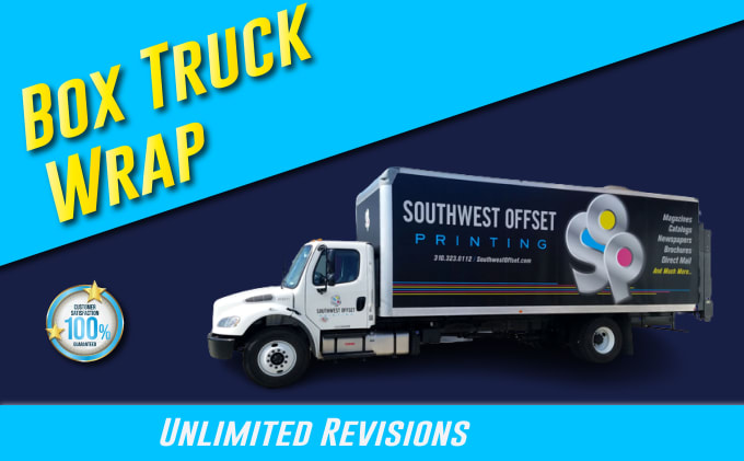 Gig Preview - Create a professional box trailer wrap, gaming trailer wrap and food truck wrap