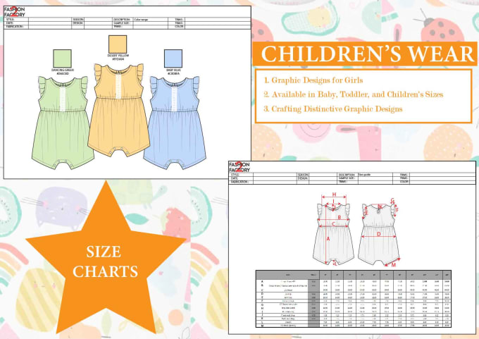 Gig Preview - Create a size chart for all measurements of your design