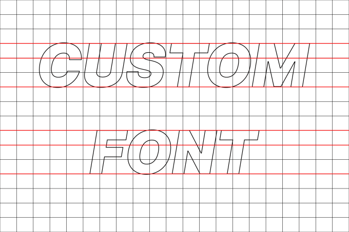 Gig Preview - Create custom font for 24 hours