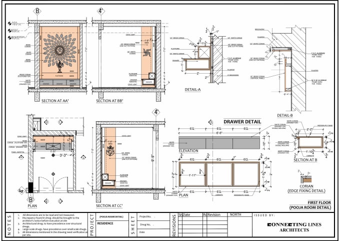 Gig Preview - Design 3d elevations, 2d autocad plans, interior design construction drawings