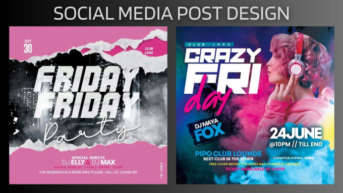 Gig Preview - Design, party flyer, dj, hip hop, event, club flyer, poster