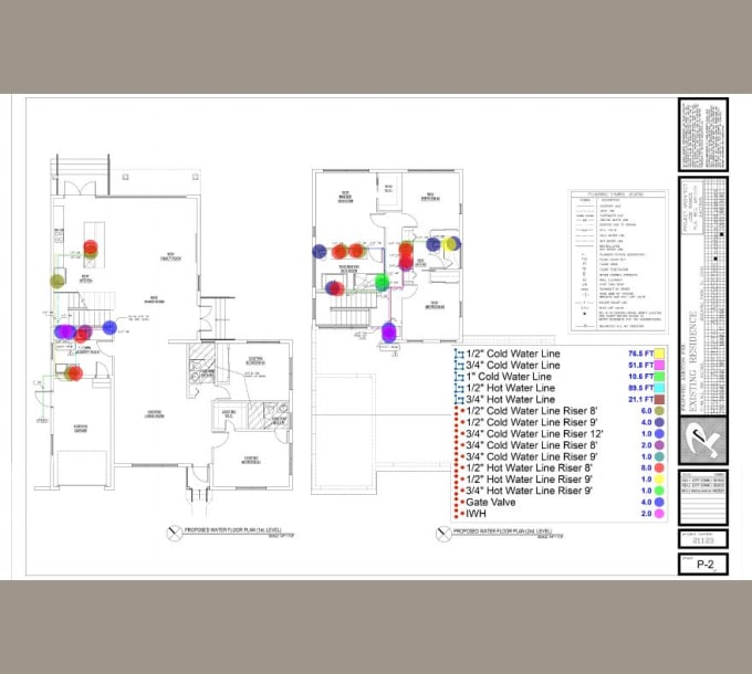 Gig Preview - Do plumbing material take off and cost estimation