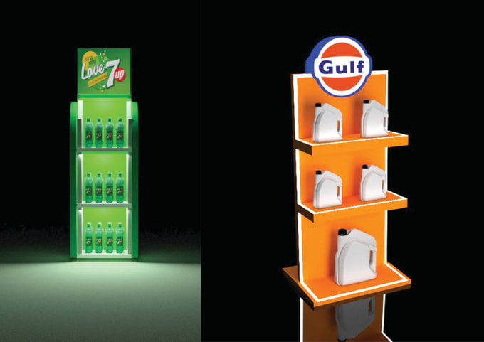 Gig Preview - Design photorealistic 3d product display, retail and posm