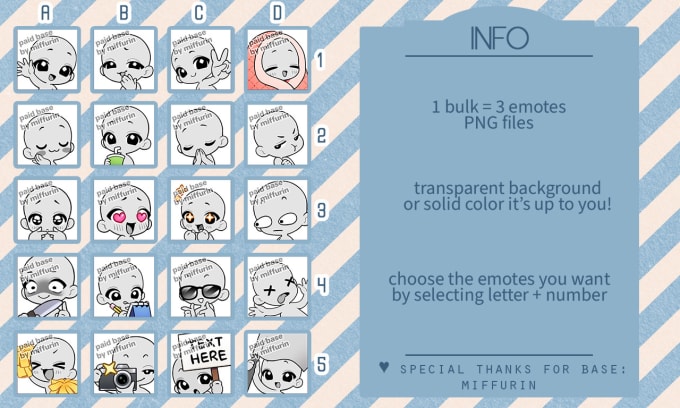 Gig Preview - Draw twitch emotes and stickers in bulk