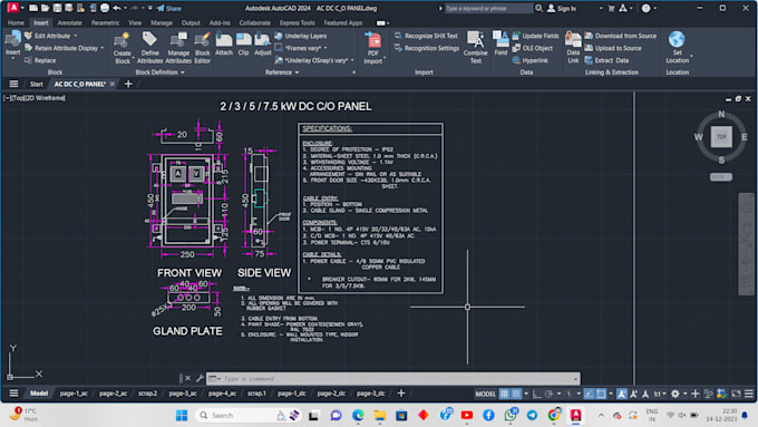 Gig Preview - Make any autocad drawing with complete neat and clean detailing